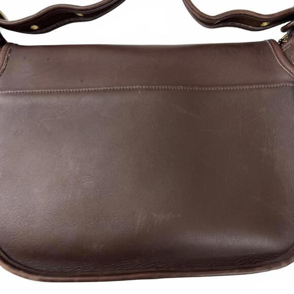 Coach Vintage 9951 Legacy Patricia Flap Bag Brown Glovetanned Leather Crossbody - Picture 3 of 9
